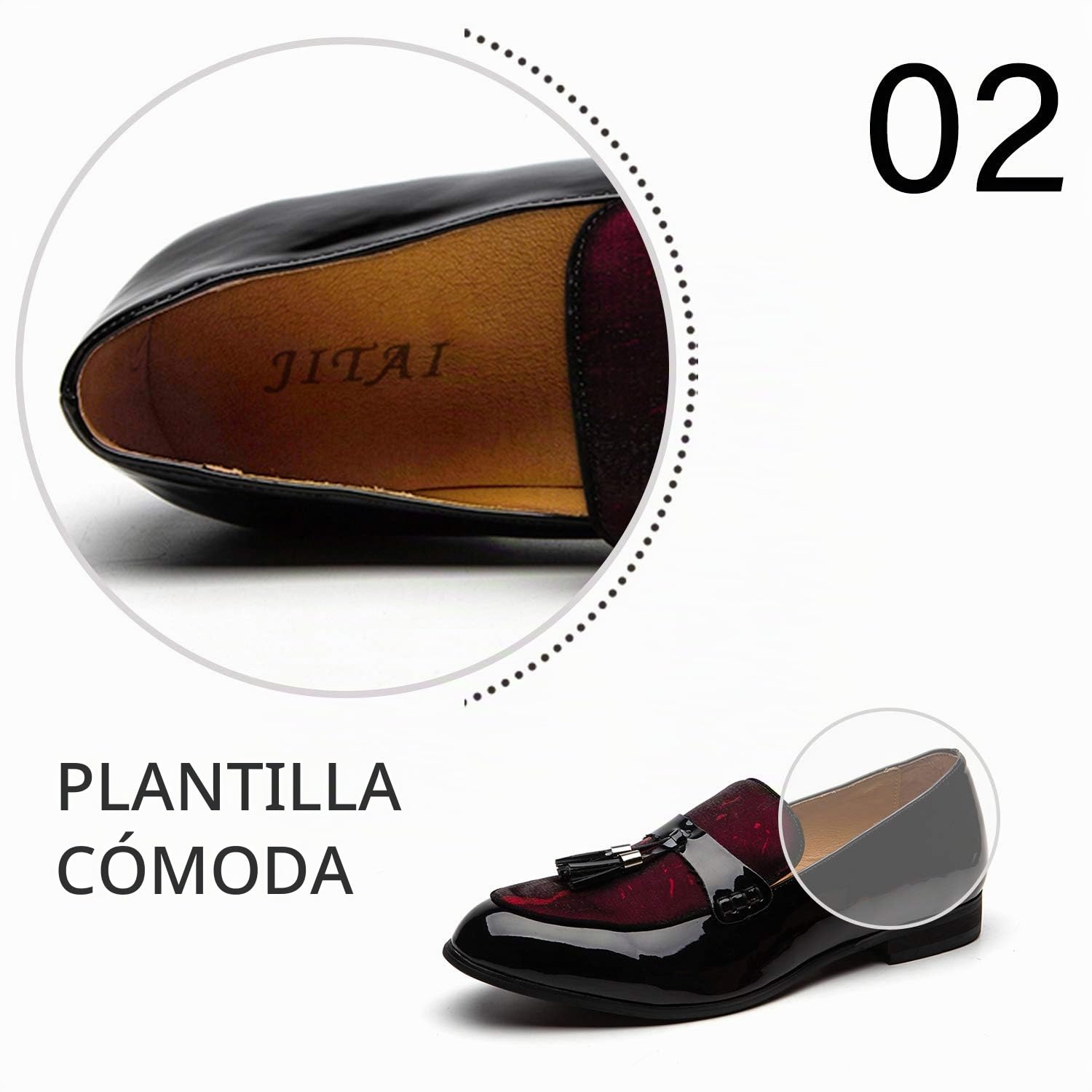 JITAI Mocasines De Moda para Hombre Zapatos Casuales Y Mocasines De Fiesta Zapatos Castellanos