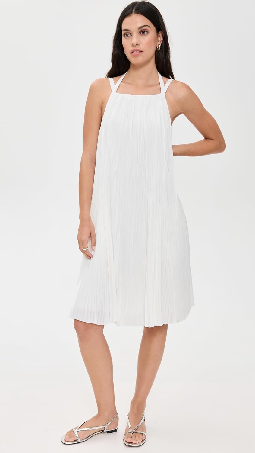 Vince Women's Pleated A-Line Pintuck Dress - Image 2