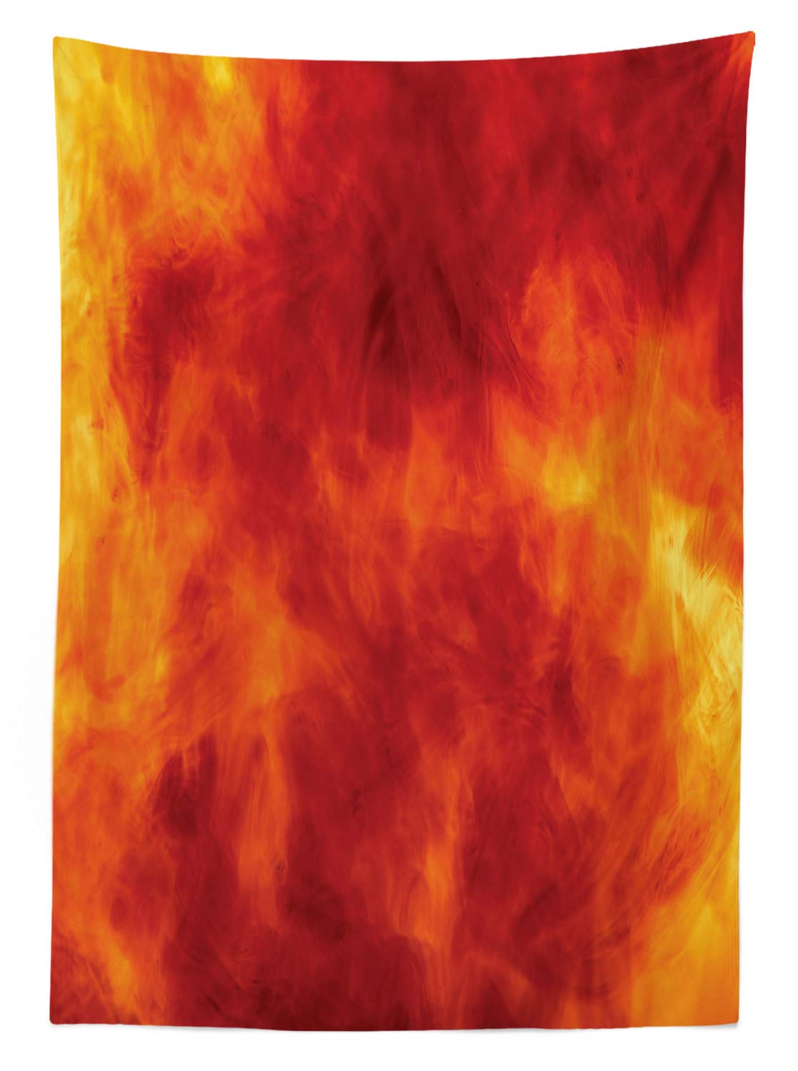 ABAKUHAUS Tovaglia Rettangolare Arancione Bruciato – 140x240 Cm, 100% Poliestere, Impermeabile E Antimacchia, Per Esterni/Interni