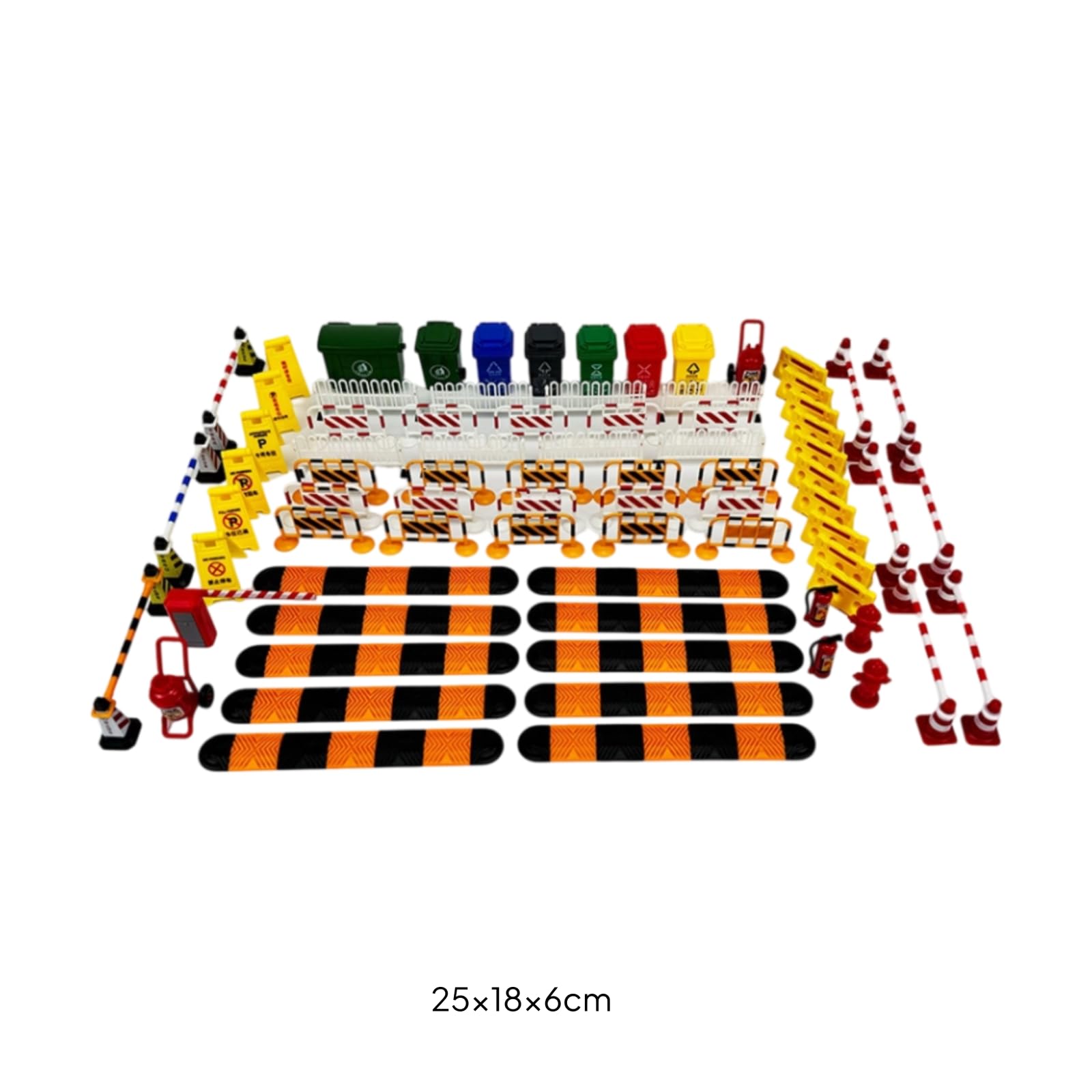 Gralara Gioco Educativo l Traffico Compatto |, Set di Scena Le con Accessori, Durevole, indicatori di Traffico Le Giocattolo, Stile B