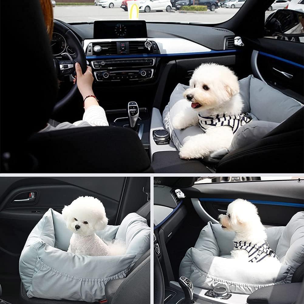 Safe and Stylish: Review of the Dark Grey Dog Car Seat for Small Pets