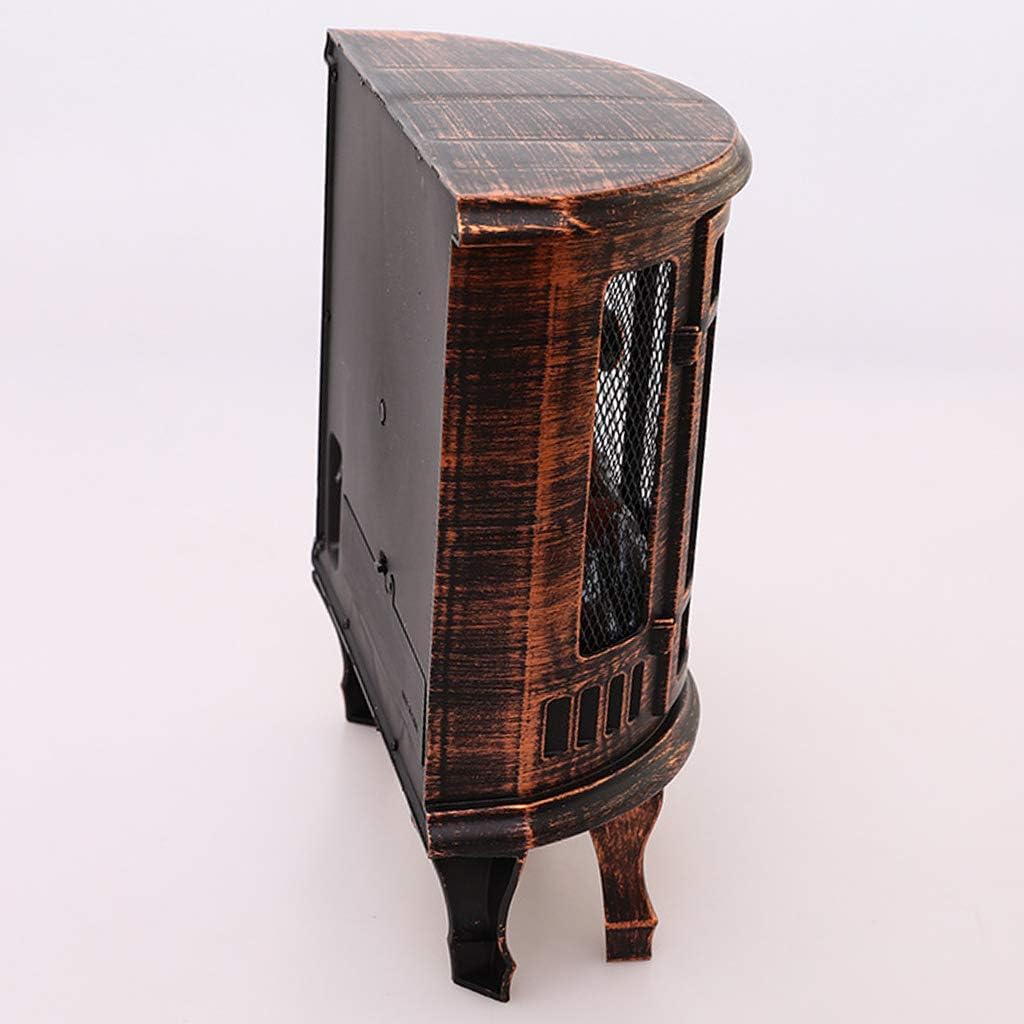 Compact Electric Stove Freestanding Stove Heater with Realistic Flame Overheating Protection LED Light