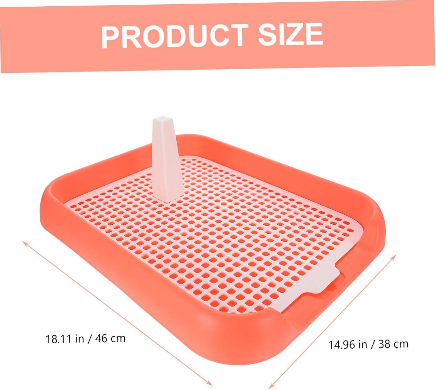 Garneck Plastic Puppy Toilet with Mesh Surface and Buckle Handle Non Slip Indoor Pet Potty Tray for Small and Dogs Easy to Clean and Washable Dog Toilet Training Aid for Pets