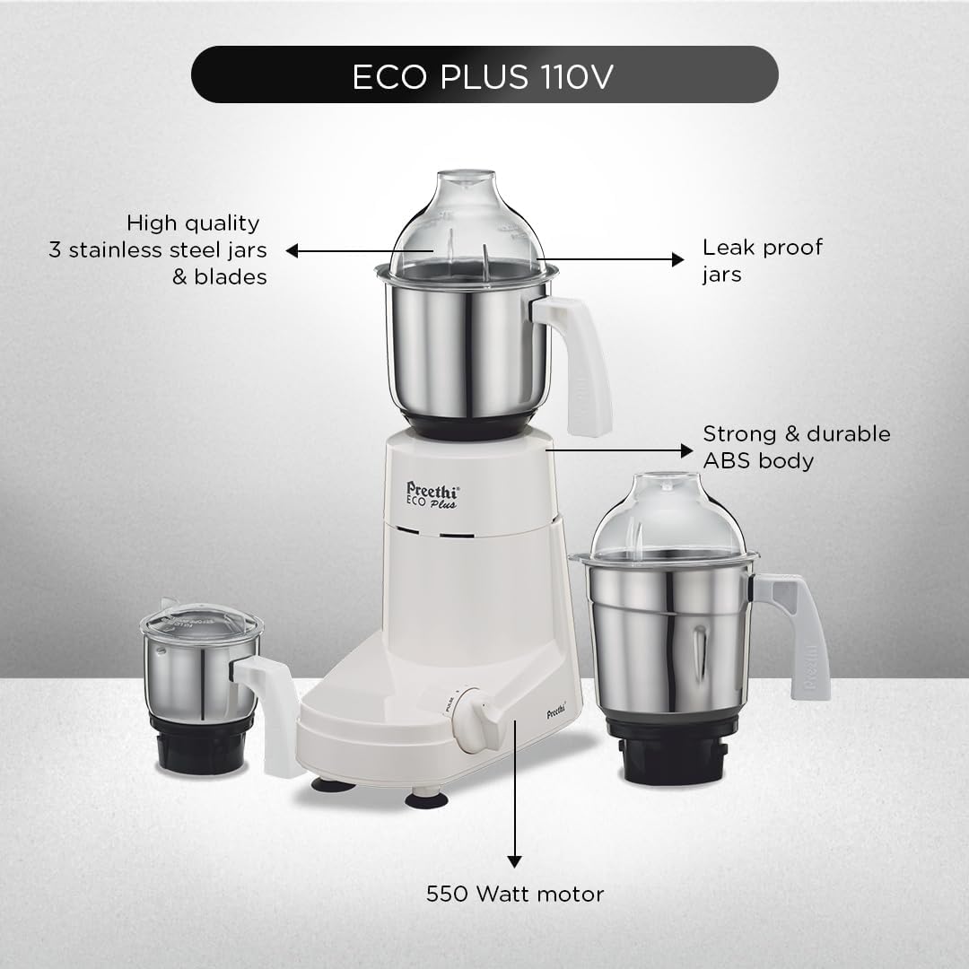 キッチン家電 Preethi 110V Eco Plus Mixer Grinder 3Jar 61sXZSrKjXL._UF1000,1000_QL80_.jpg