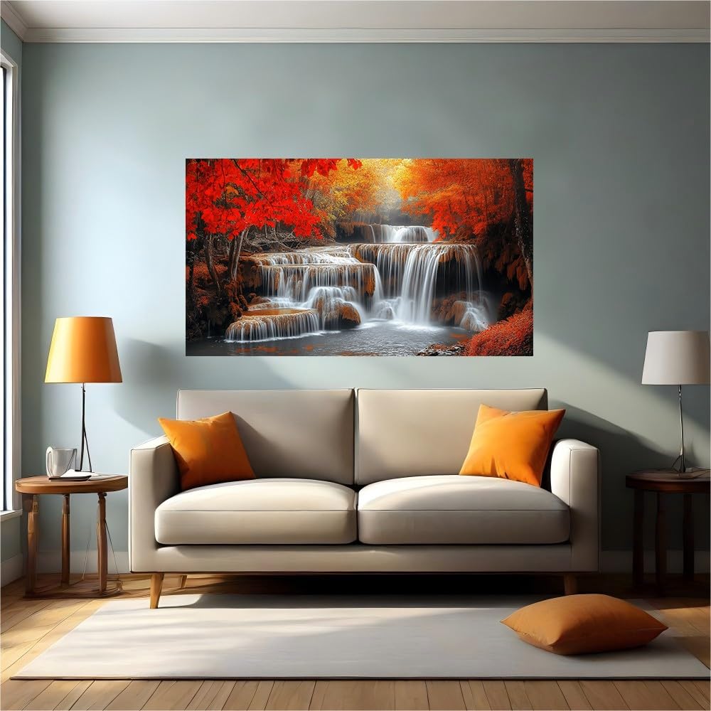 Calcomanías de pared paisaje otoñal adhesivo de vinilo para oficina