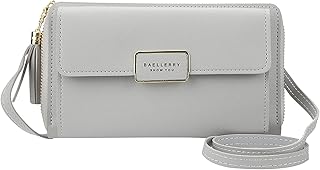 Yixuan Portafoglio Donna Grande Borsa Tracolla Donna per Telefono Borsetta Porta Cellulare in Pelle PU Borsa Piccola Tracolla Donna Lunga Portamonete con Tracolla