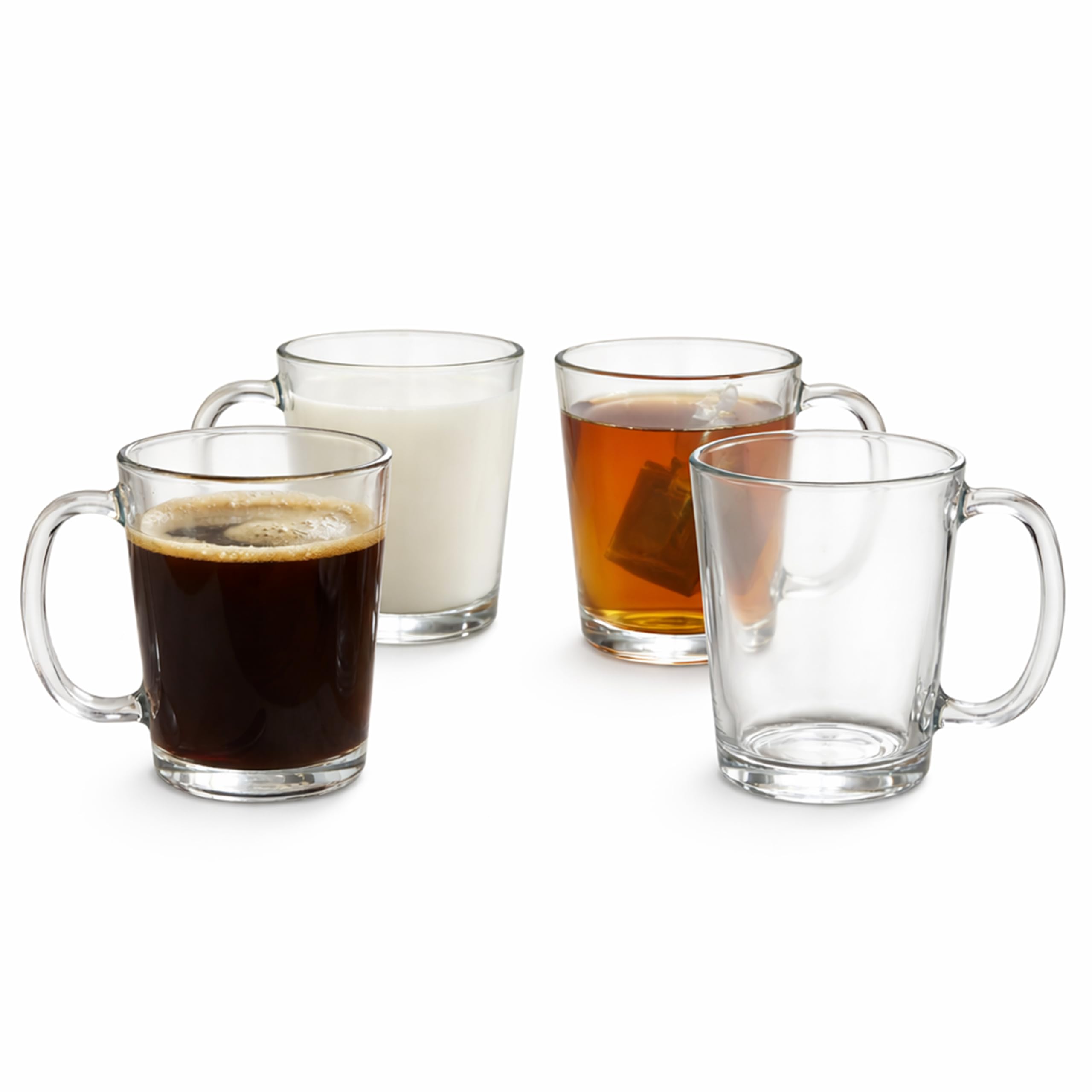 B&Q -  Interiors By Premier Functional Set Of Four MugsStylish Coffee Mugs For KitchenSee Through Special Mugs For TeaCoffee