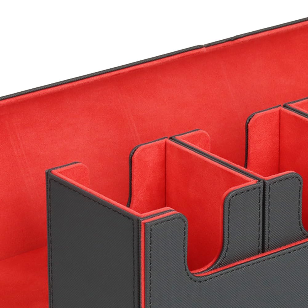 Scatola per mazzi di carte, scatola per carte da g Card Deck Box, 5 in 1 Card Storage Case,Card Organizer Magnetic Card Storage Box