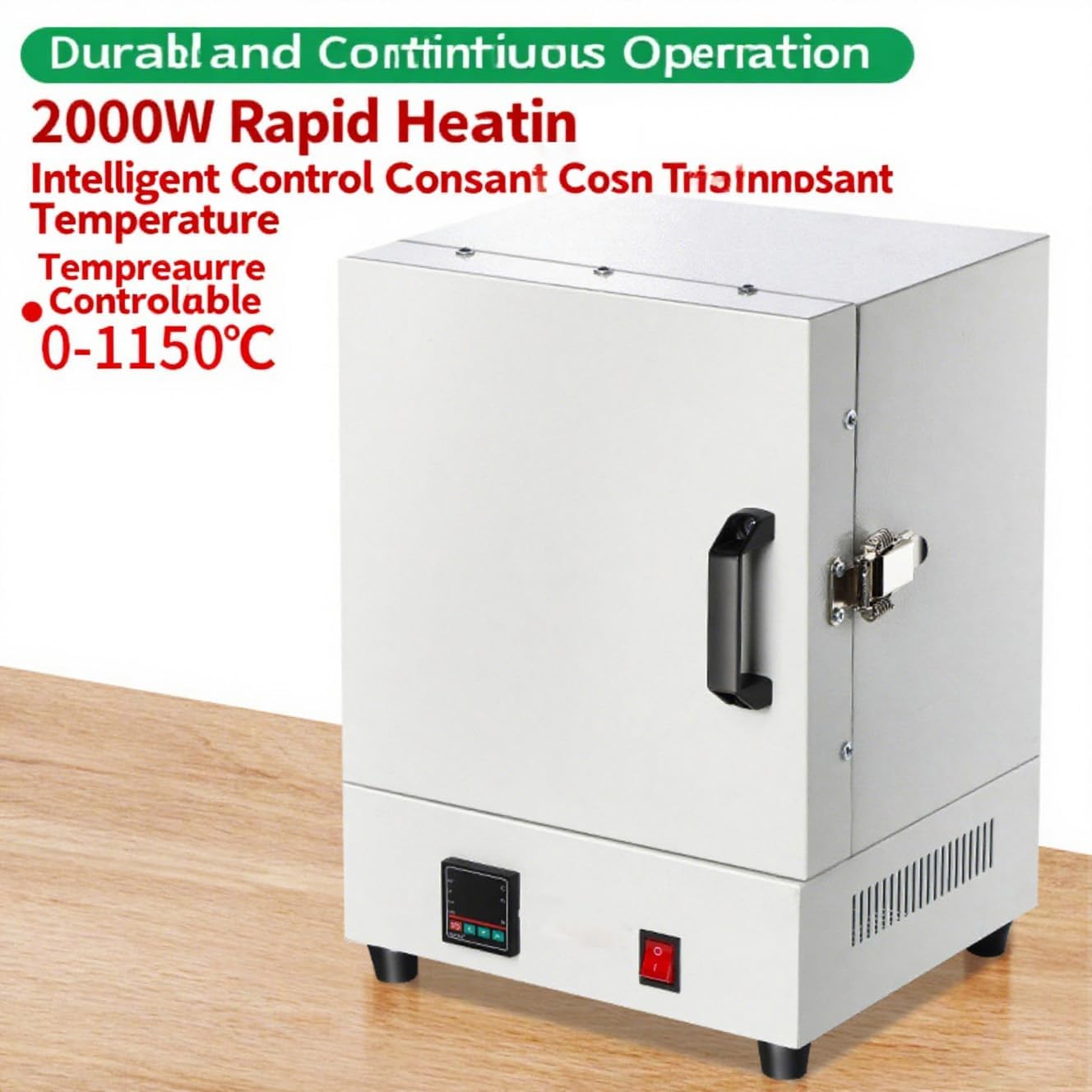 Piec elektryczny, kompaktowy piec stołowy do topienia o mocy 2000 W, maksymalna temperatura 1150 ℃/2102 ℉, do wyrobu biżuterii, odlewania metali, glazurowania ceramiki i projektów DIY