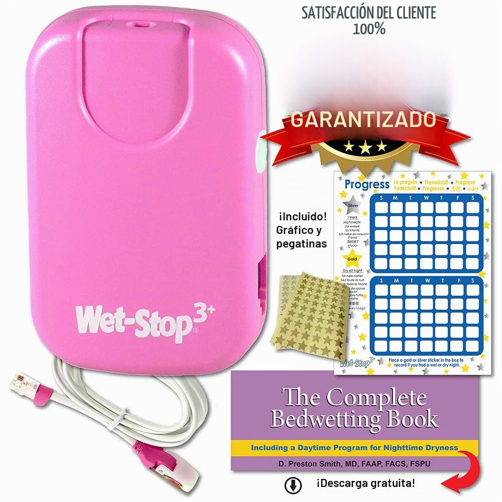 WET STOP 3 Alarma de Enuresis ROSA | Sonido y Vibración