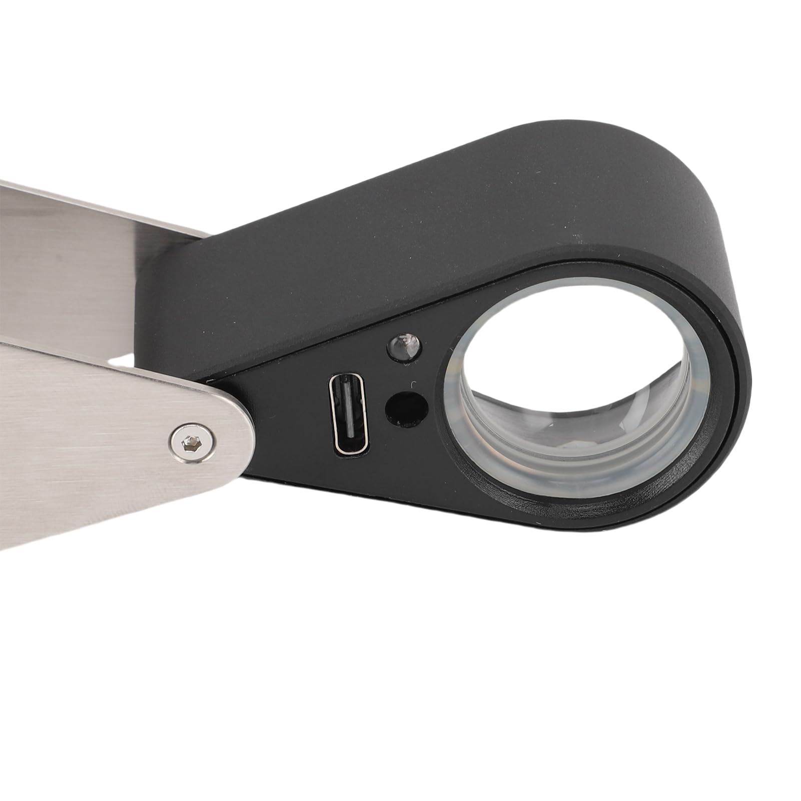 Bewinner Wiederaufladbare Juwelierlupe mit 30-facher Vergrößerung, 4 Lichtmodi und 13 LED-Lampen, Faltbares Design mit Optischem K9-Glas und USB-Aufladung
