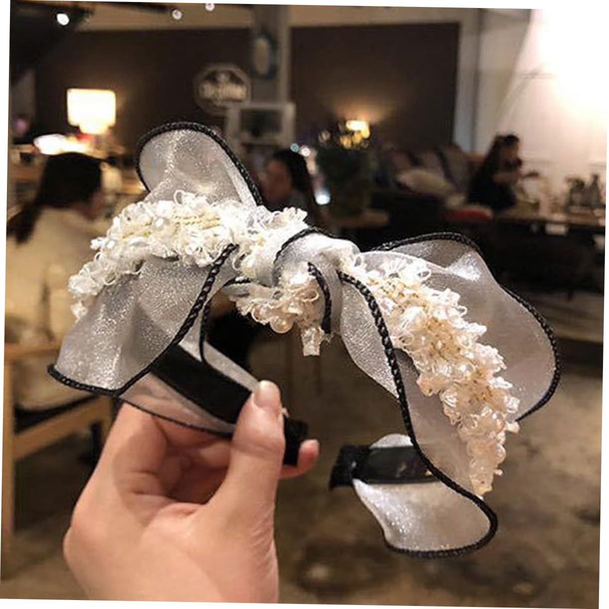 Didiseaon 9 Piezas Diadema De Cuentas Diadema Con Ancho Tocado Cosplay Ancha De Pelo Liso De Lazo De Pelo De Fiesta De Mujer Venda Flor Conciso Corea Del Sur