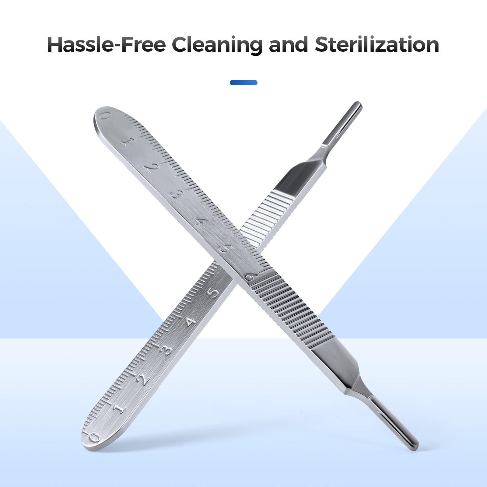 JMU 2 Pcs Scalpel Handle No 3, Stainless Steel Dermaplane Handle — Amazon image 5