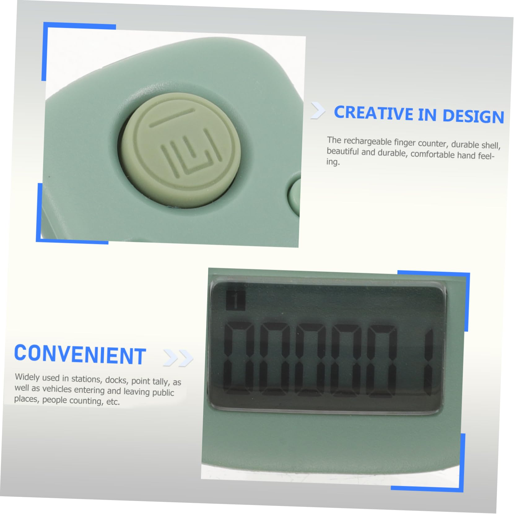 KESYOO Manual Digital Clicker Hand Tally Counter Finger Counter Clicker Boys and Girls Toys