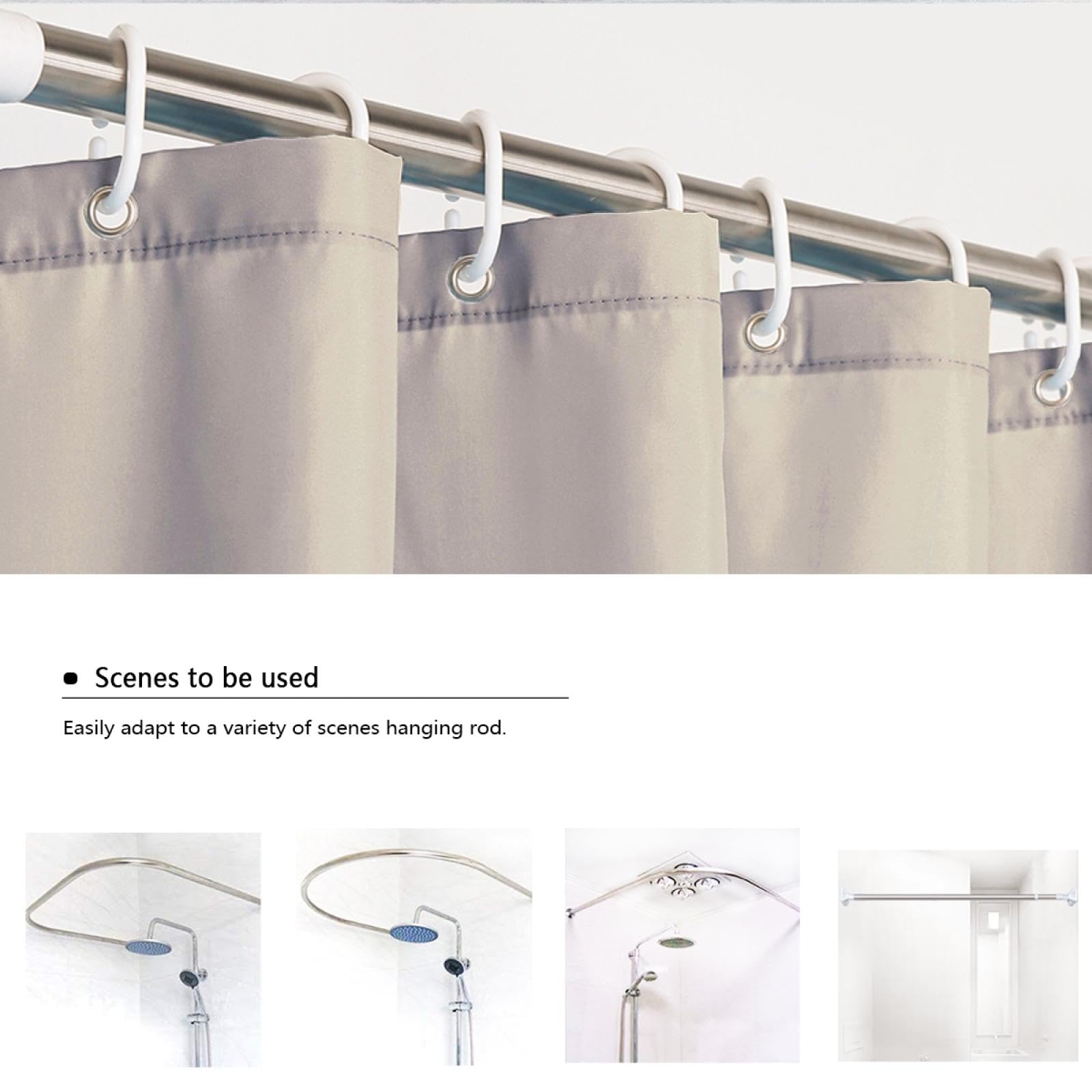 Moderne einfache Badezimmer-Duschvorhänge Konzentrische Kreise Duschvorhang-Set Maschinenwaschbare, schnell trocknende Badevorhänge mit Haken B220xL180 cm