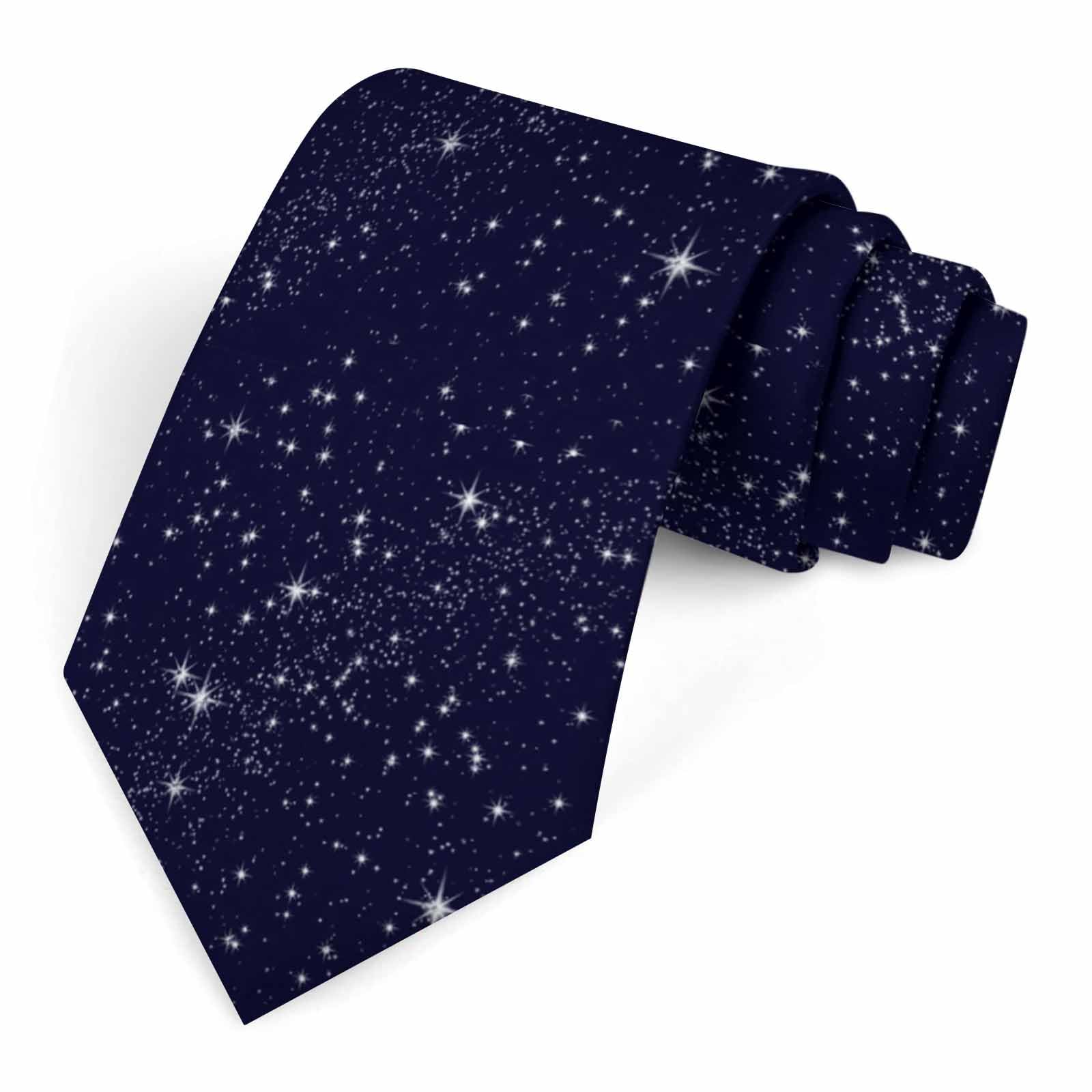 Muntayson Unisex Starry Sky Mens Tie Men's Necktie Ties For Mens Daily Wedding Party Business