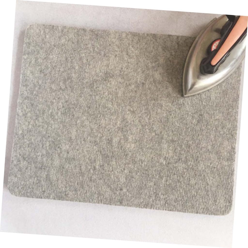 Bügelmatte aus Wolle 12x18 Zoll, Filz für Kleidung | Hitzepressmatte , Doppelseitig Nutzbar , Hohe Temperaturbeständigkeit , Praktische Unterlage