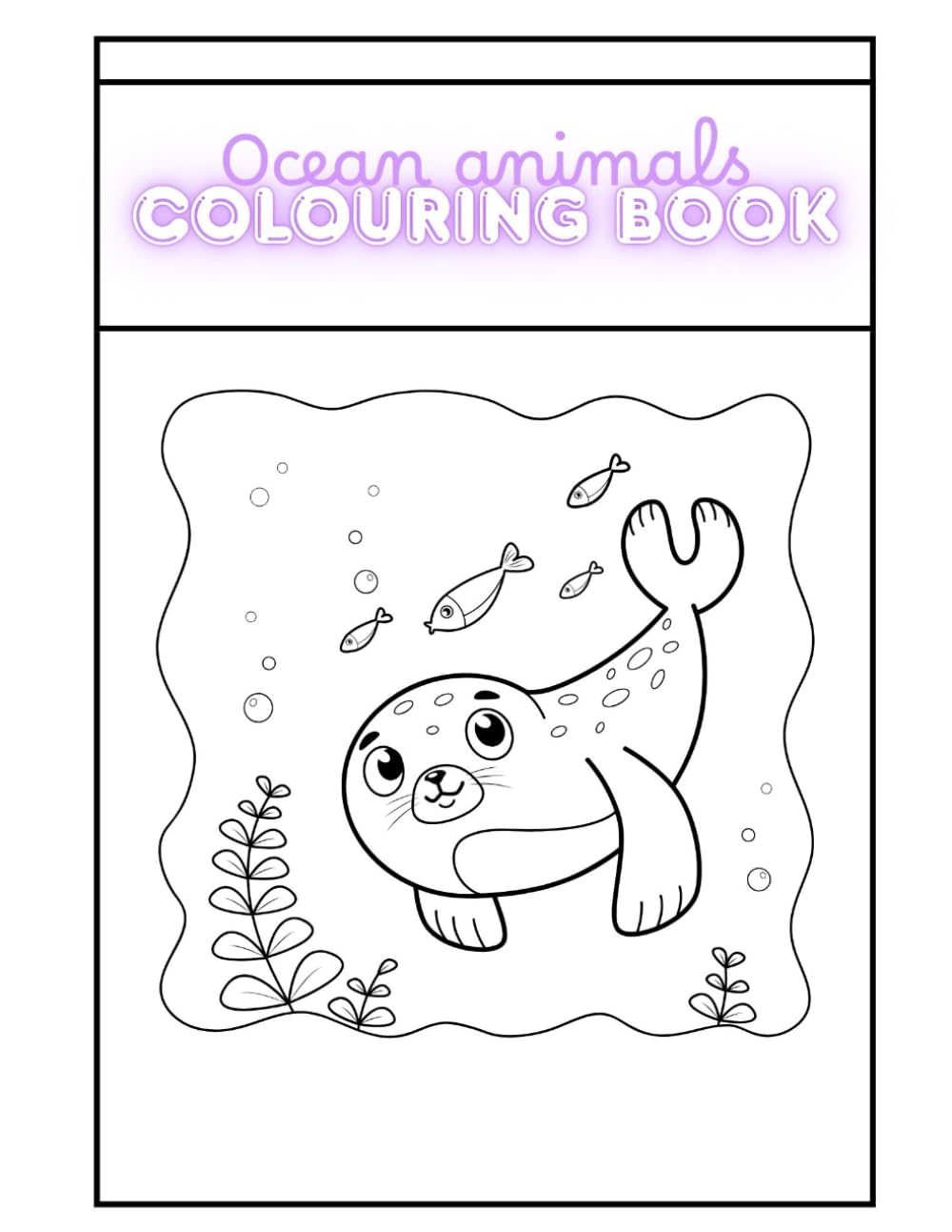 Ocean colouring book for kids