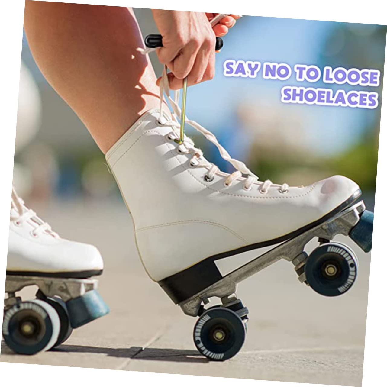 BCOATH Shoe Lace Puller Tightener Portable T-Shaped Shoelace Pullers for Sneakers Ice Hockey