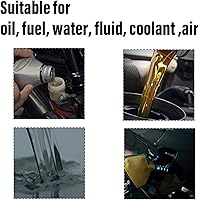 Vista 5 de Adaptador de púas de manguera 8AN Flare a 3/8, conector EFI hembra de desconexión rápida, conector de púas a presión de línea de combustible