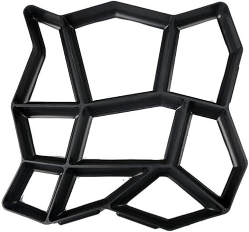 Miniatura 7 de 2 paquetes de moldes de losa de hormigón, molde para pavimento irregular, ladrillo para patio, losa de hormigón, camino, camino, marco, bricolaje,