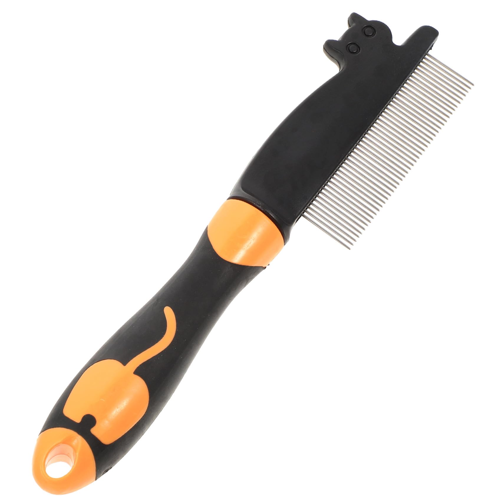 Peine para perros y gatos de pelo largo resistente con puas redondas 8