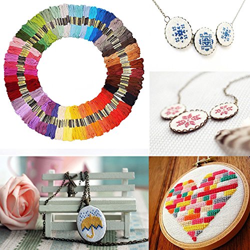 Embroidery Floss Friendship Bracelet String 150 Skeins Multi-Color Cross Stitch Thread With Color Numbers,6 Strand Floss #TOP2