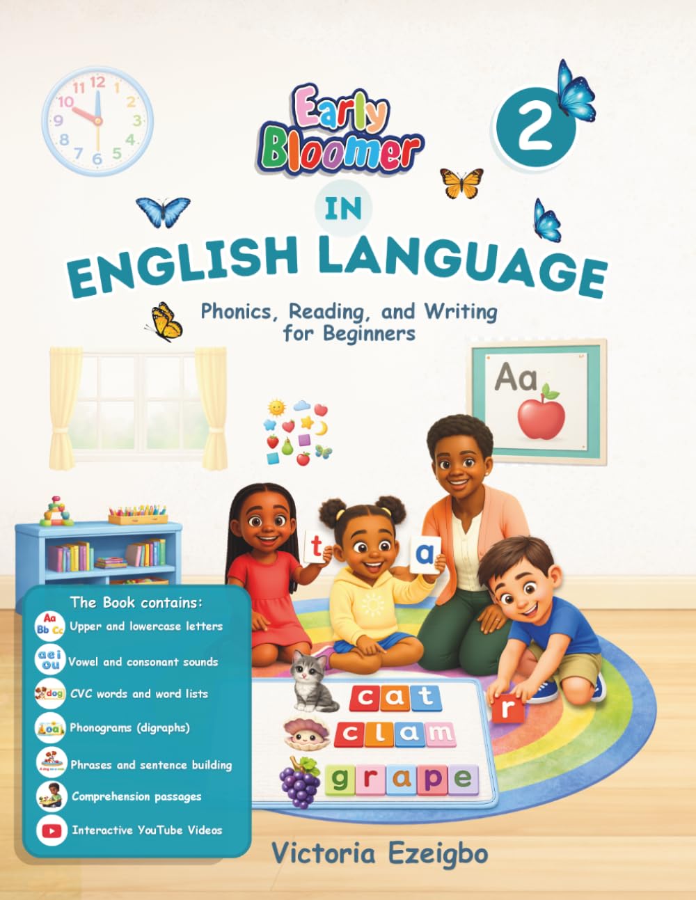 Early Bloomer in English Language ( Phonics) Book 2: Montessori Workbook for Preschoolers (Early Bloomer Textbooks)
