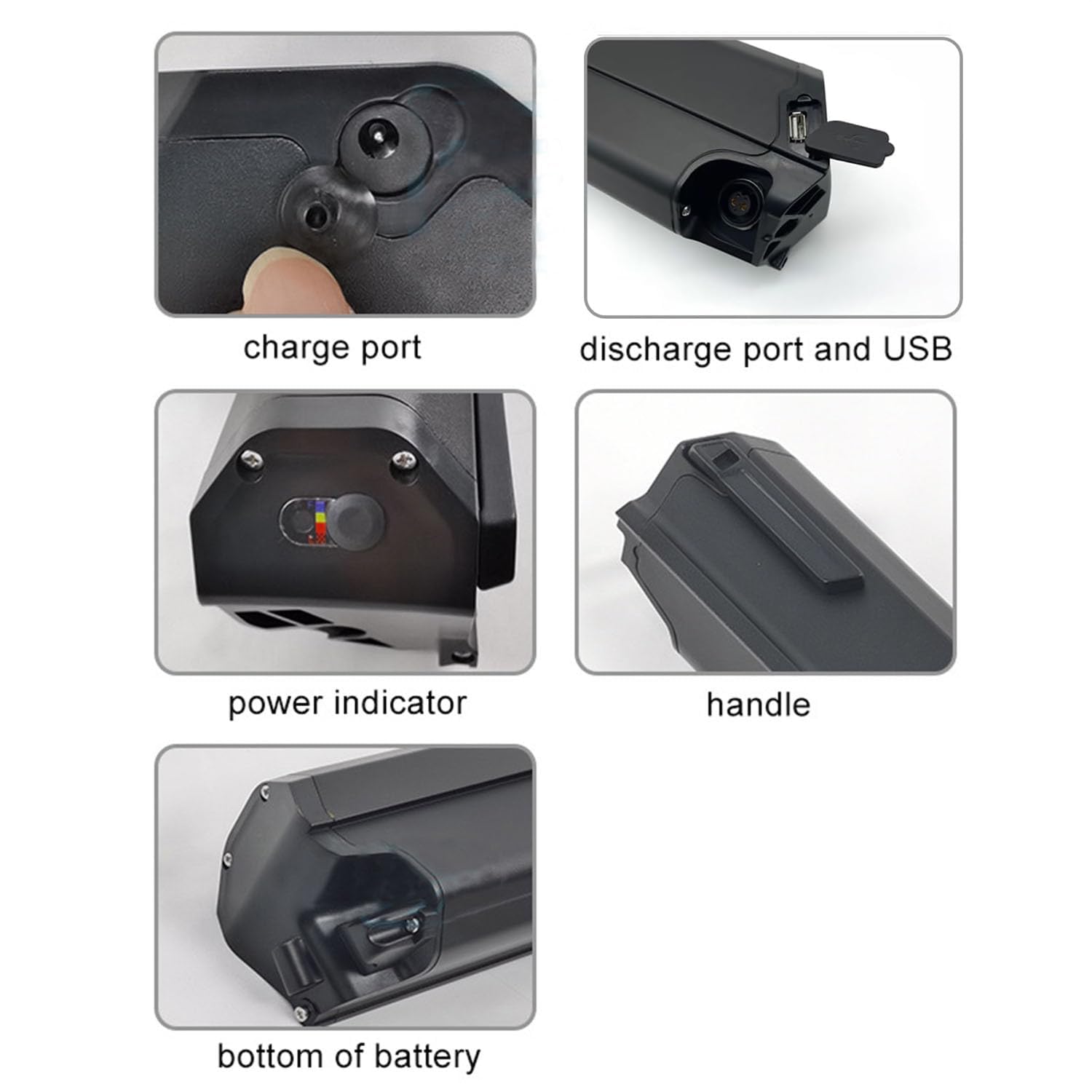 Batterie de vélo électrique 36V 10.4Ah 390MM pour VTT Scrappeur MXC Reention Dorado Pro pour NCM/Moscou 36V 250W 350W 500W Lithium EBike Batterie