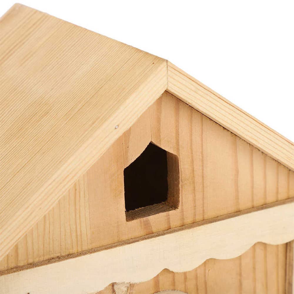Casetta per Uccelli in Legno Pappagalli Fatti A Mano Scatola per Nidificazione degli Uccelli Animali Domestici Giardino Decorativo per Uccelli Habitat