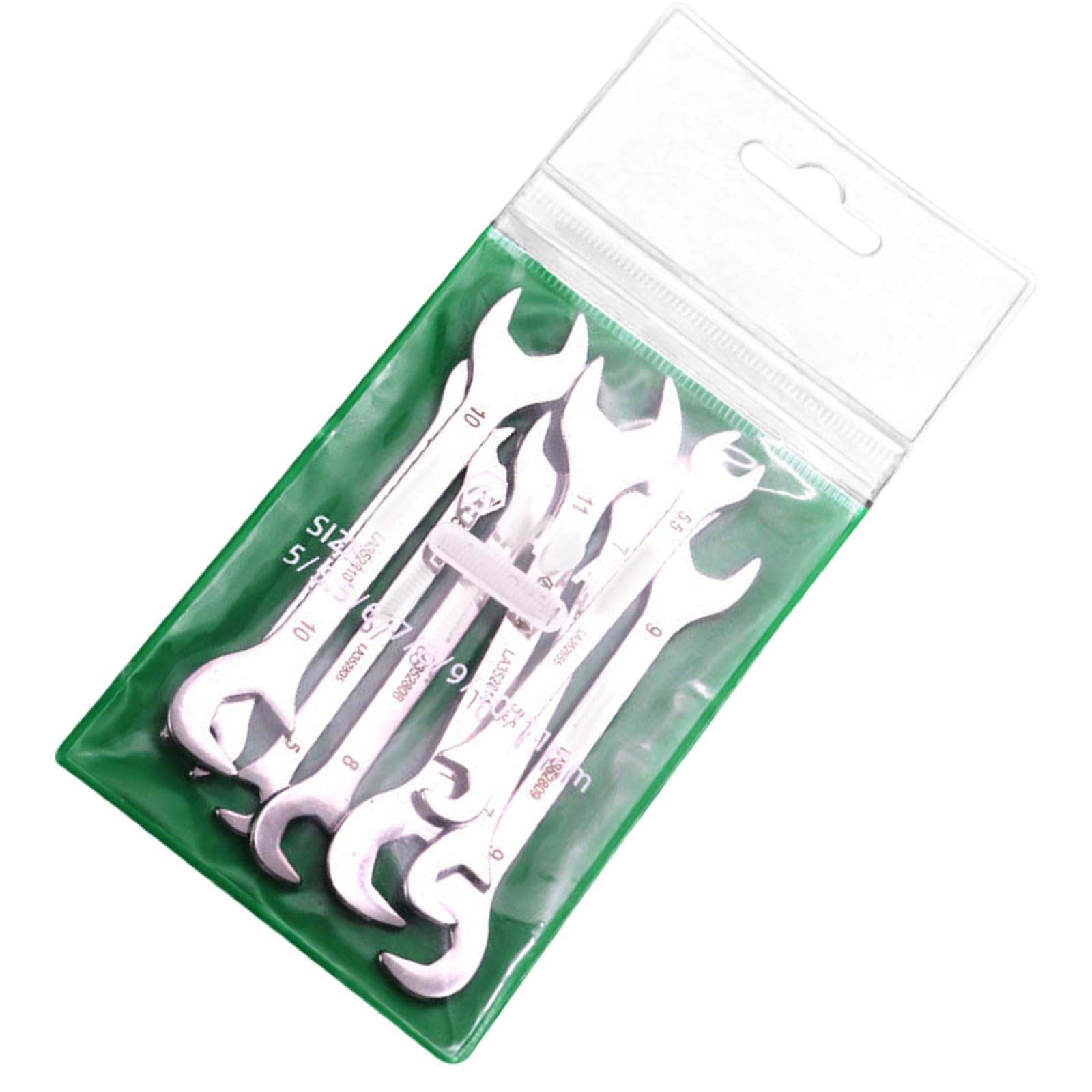 YHAILI 8/10Piece Small Thin Double Open End Wrench Set Portable Design Spanner for Emergencies Repairs and Home Use