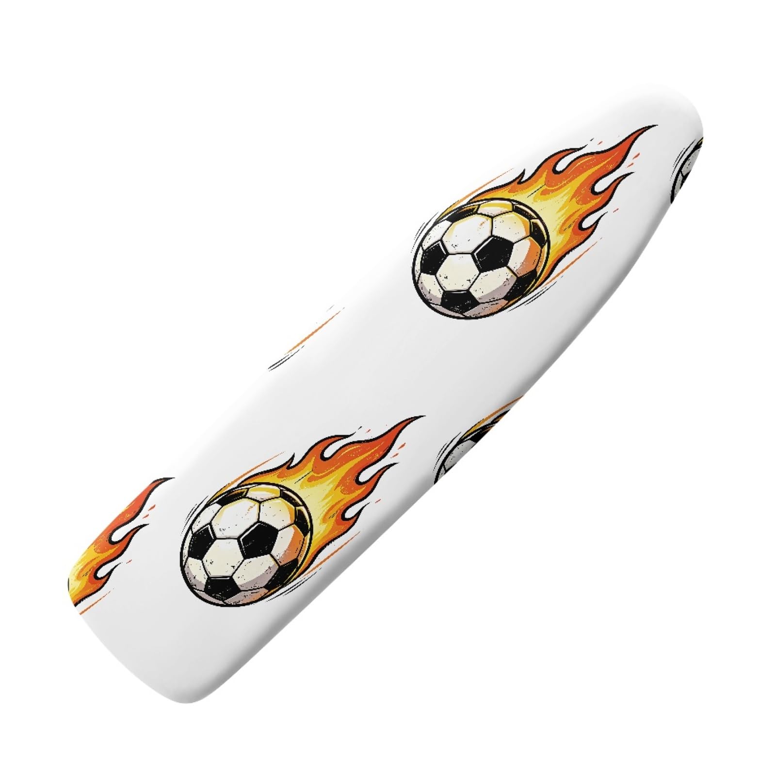 Housse table à repasser 140x45 en coton classique motif football universelle