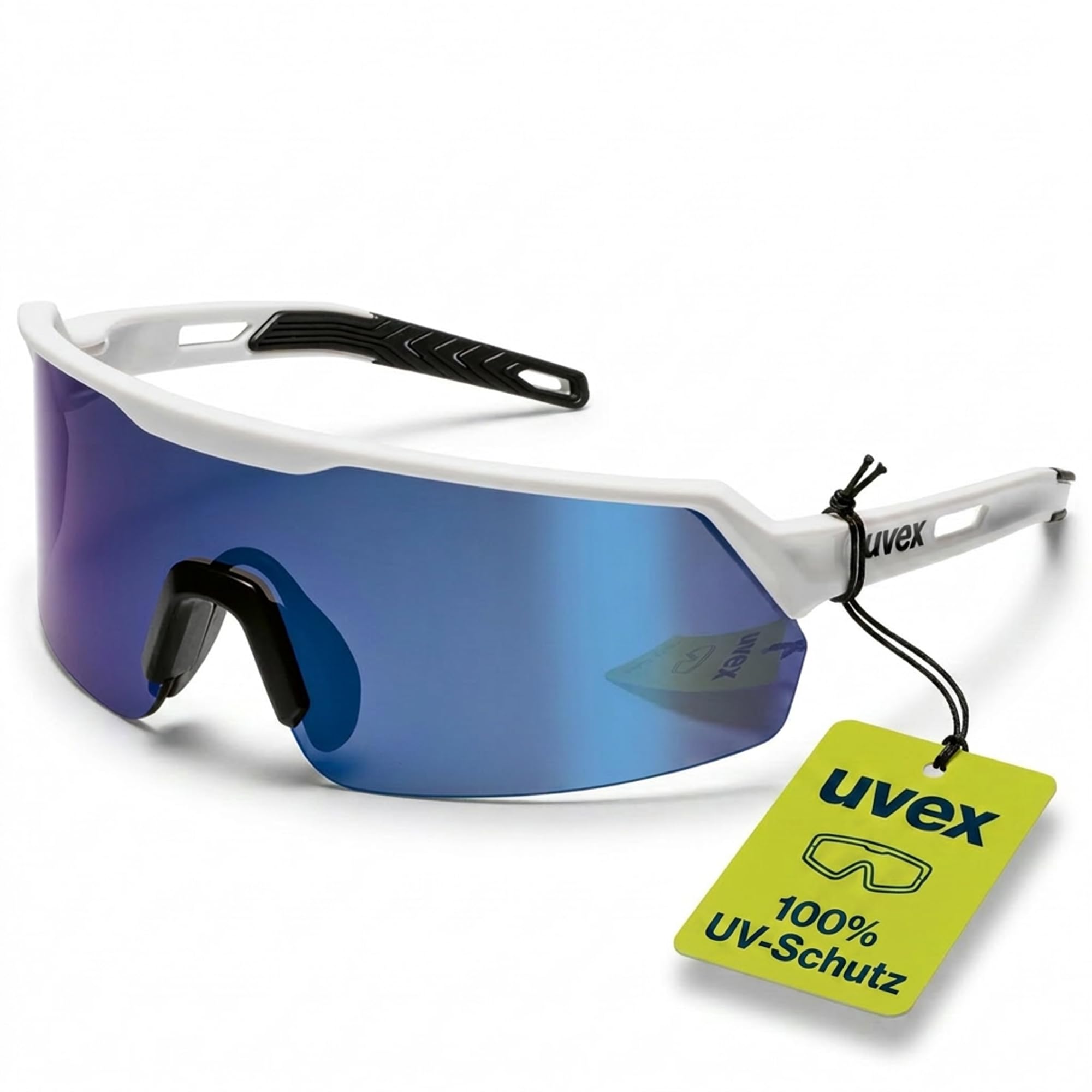 Uvex ultrashield Schutzbrille – kratzfest & beschlagfrei, sportliche Arbeits- und Bügelbrille mit 100% UV-Schutz, rutschfest & bequem