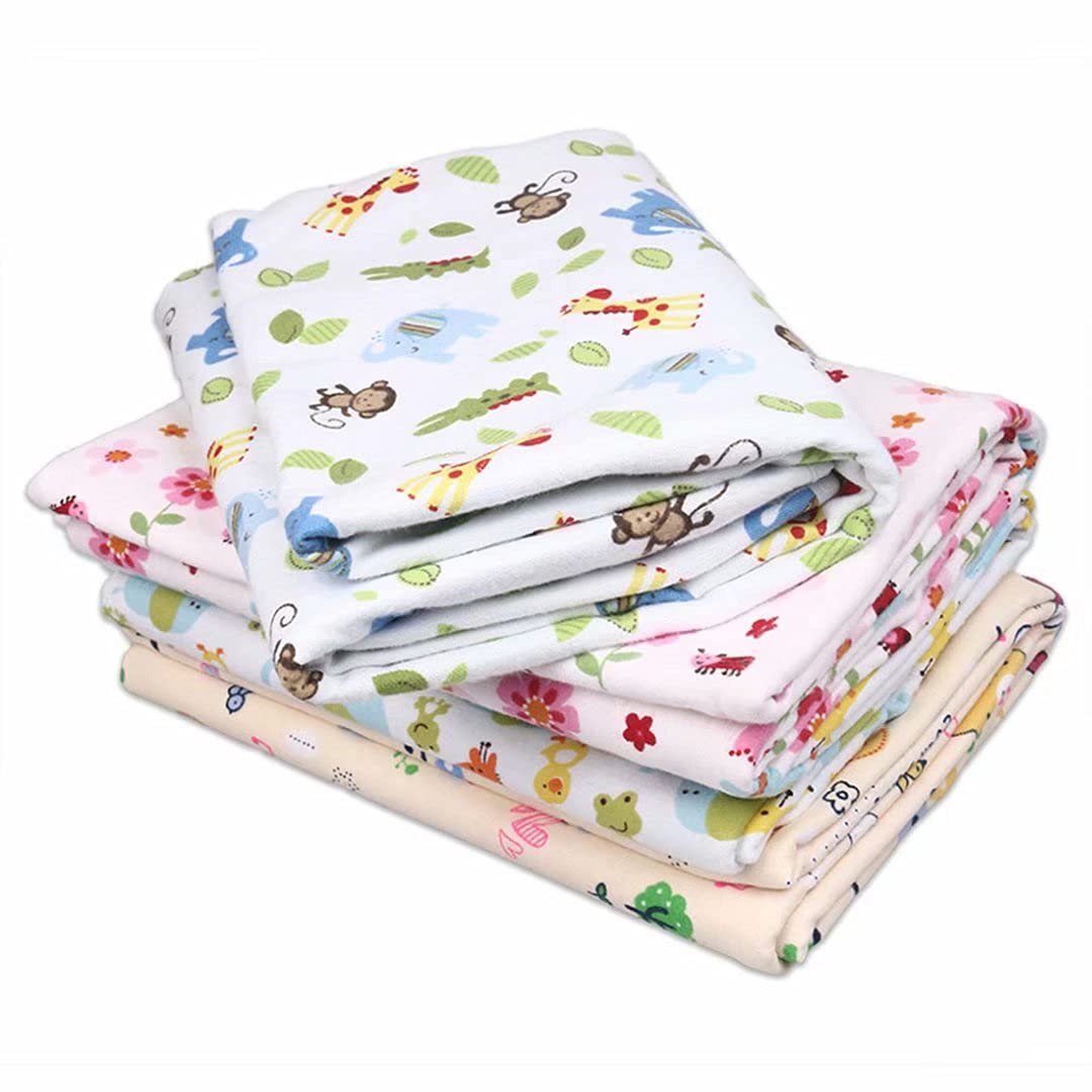 Baby Reusable Diaper Changing Pad for Home and Travel,Portable Waterproof Urine Mat Packing of 1 (M (19.69 x 27.56 Inch), Frog & Giraffe)