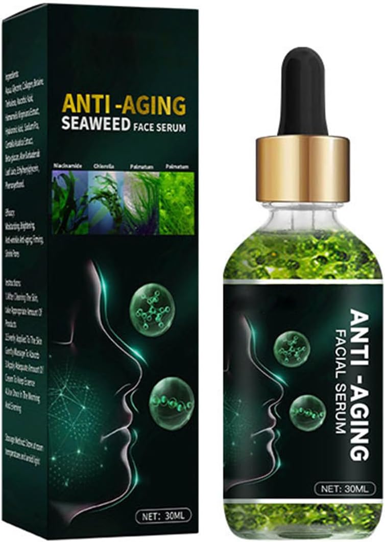 Seaweed Face Serum with Algae,Chlorella and Niacinamide,Facial Serum for Anti Aging,Wrinkles and Fine Lines 30ml Seaweed Face Serum with Algae,Chlorella and Niacinamide,Facial Serum for Anti Aging,Wrinkles and Fine Lines 30ml