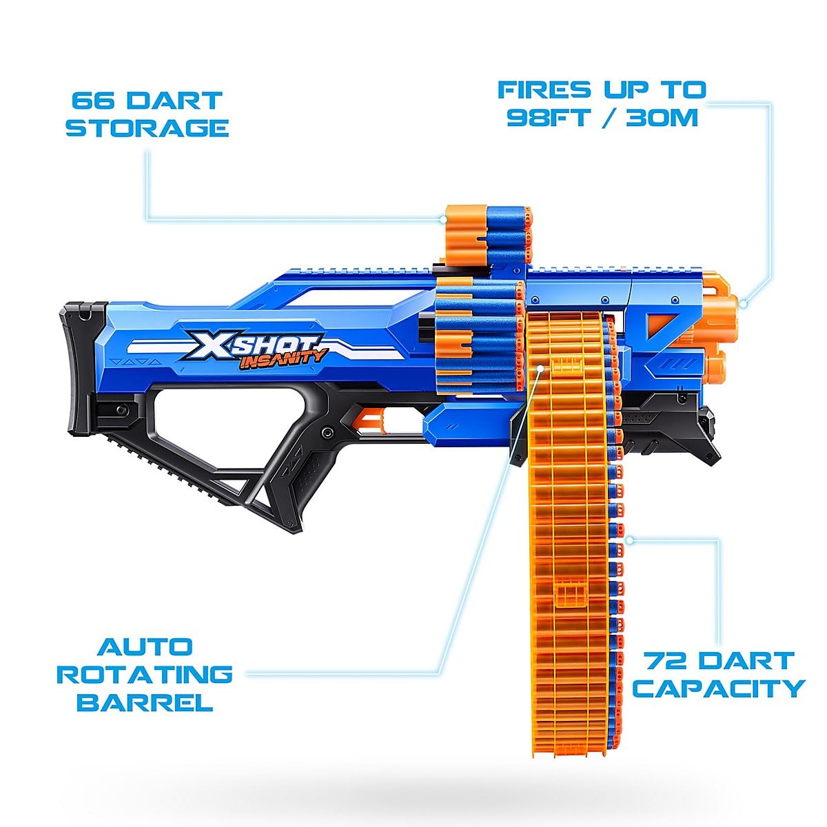 X-Shot Insanity Triple Blaster Combo - Insanity Berzerko + Mad