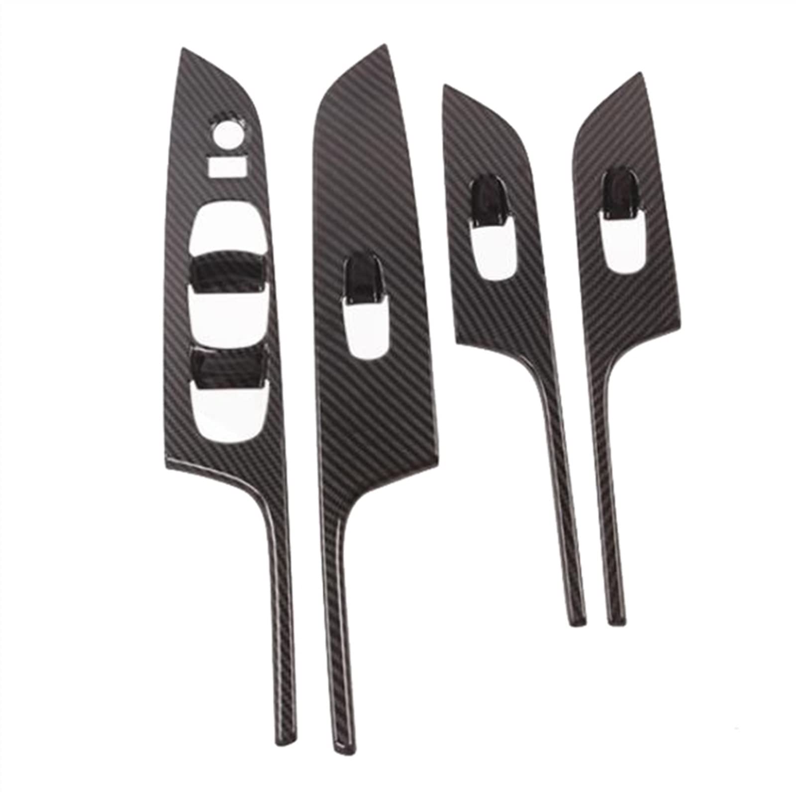 Pulsantiera Alzavetri 2 Set Accessori per Auto 1 Pezzo Copertura Telaio Sfiato Dell'auto E 1 Set Copertura Pannello Pulsante Dell'interruttore Sollevamento Finestrino Pulsantiera Finestra