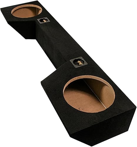Miniatura 2 de American Sound Connection Caja de subwoofer doble de 12 pulgadas compatible con Dodge Ram Quad Cab 2019-2025