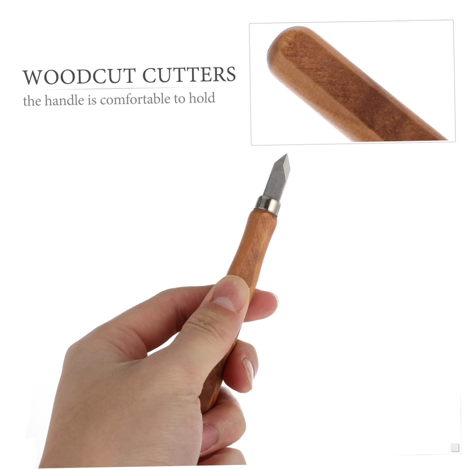 Lot 5 Couteaux De Marquage à Manche En Bois Pour Menuiserie