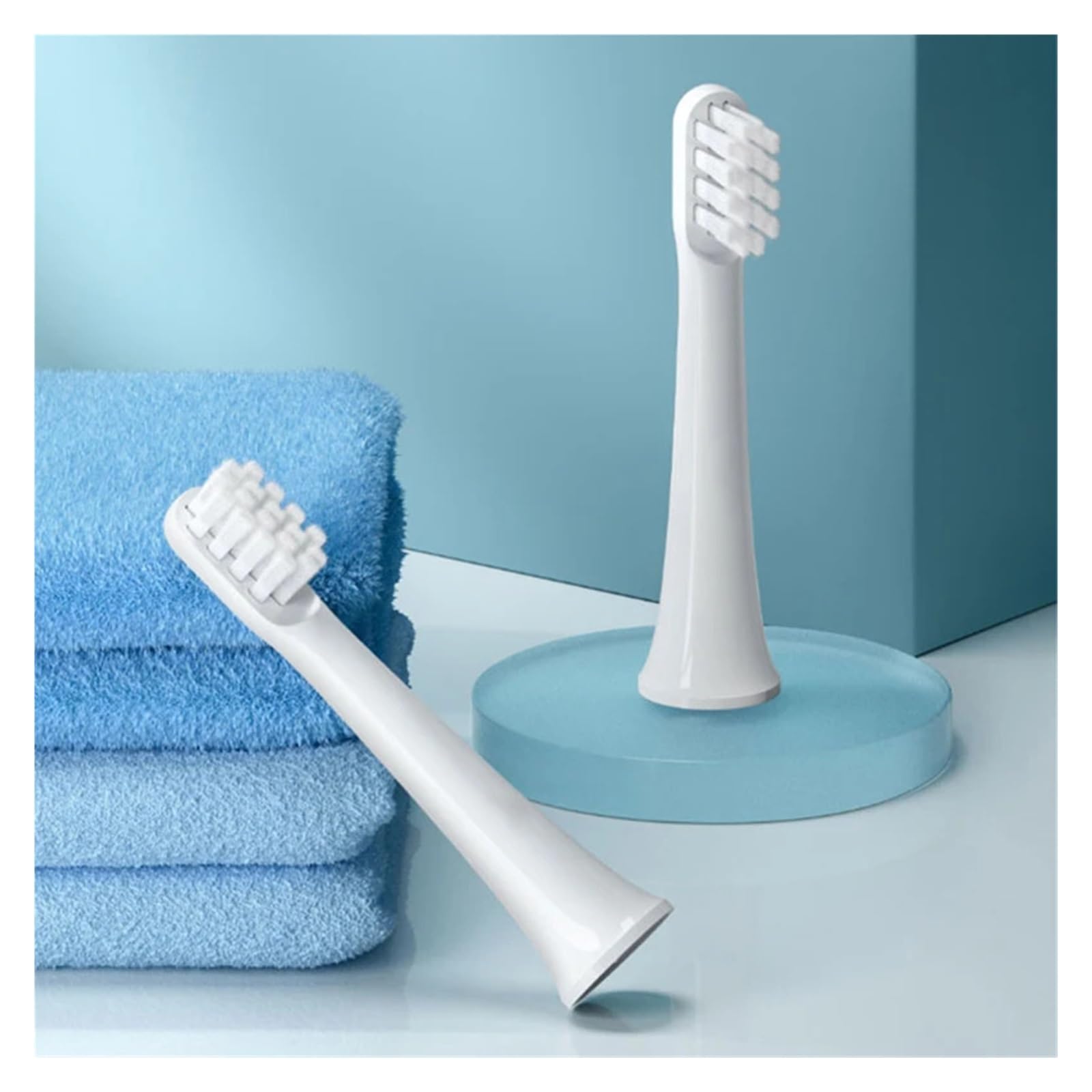 10PCS Cabezales, Compatible Con XIAOMI, T100 | Cerdas suaves, cabezales de cepillo dental, envasado al vacío, plástico, adultos, 4ARLA03(Multi-colored)
