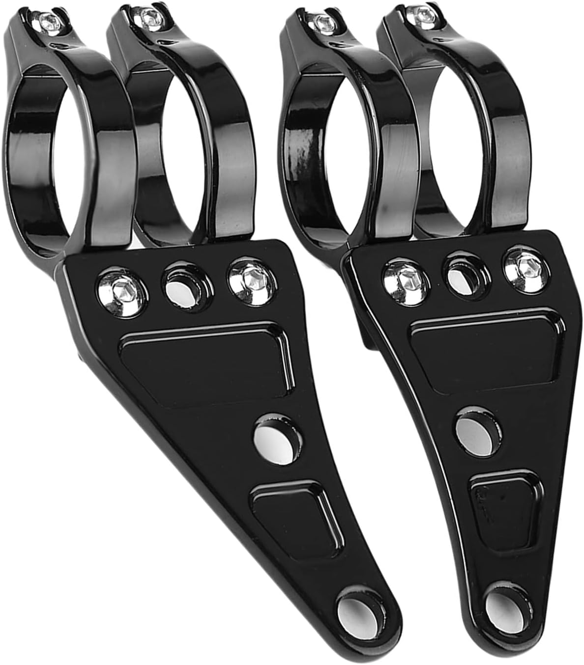 Motorcycle Headlight Holder, 2 Pcs Motorcycle 38-41mm Fork Headlight Mount Bracket Clamps Head Lamp Holder