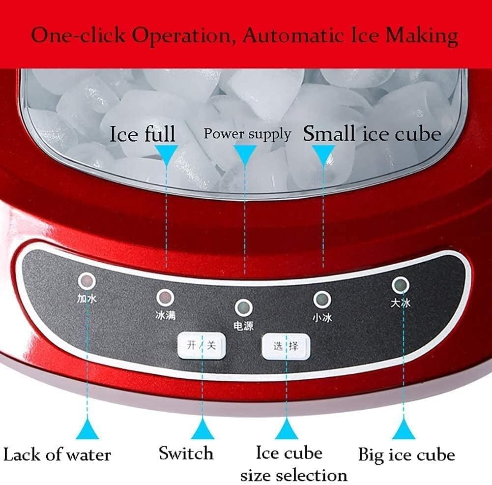 Household Mini Ice Maker, Automatic Ice Maker, Countertop Ice Maker, Kitchen Household Transparent Ice Cubes on Fridge.com