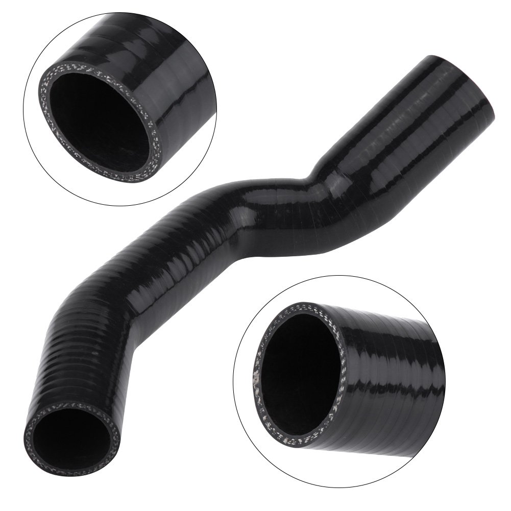 OUKENS Intercooler Turbo Hose Pipe, Car EGR Boost Manguera de silicona para Ford Mondeo MK3 2.0L y 2.2L TDCi 01-07 1222831, Negro