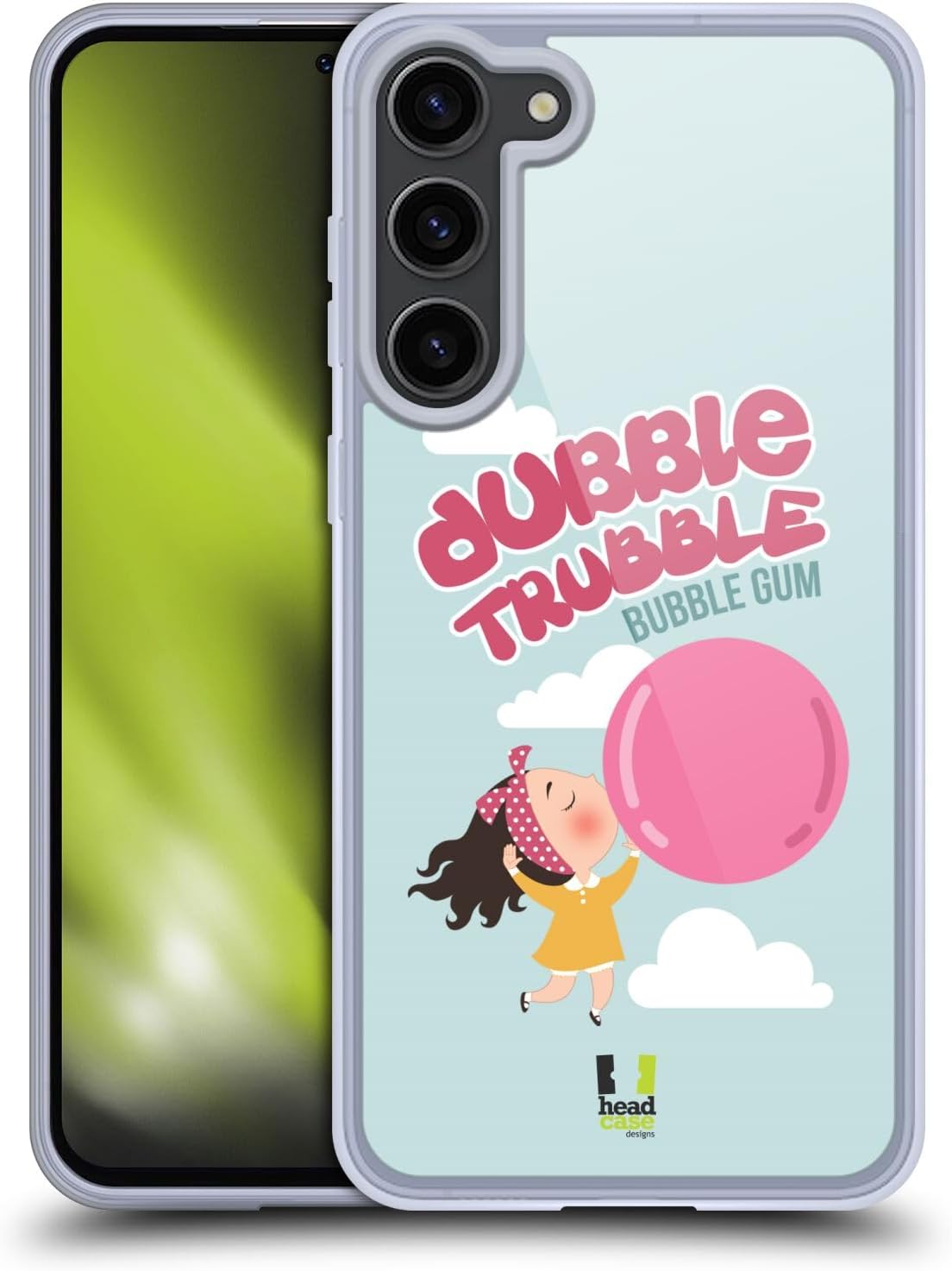 Head Case Designs Dubble Trubble Bubble Gum Vintage Ads Series 2 Gel Case [Military Grade Protection] Compatible with Samsung Galaxy S23+ 5G and Compatible with MagSafe