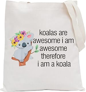 Koala Bear Gift Koala Accessories Bag Animal Lovers Makeup Bag Zipper Purse koalas are Awesome Cosmetic Bag Koala Lover Gifts (Koalas are awesome Tote Bag)