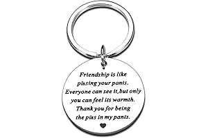 Gag Gifts for Women Men Friends Funny Friendship Keychain BFF Keychain Set...