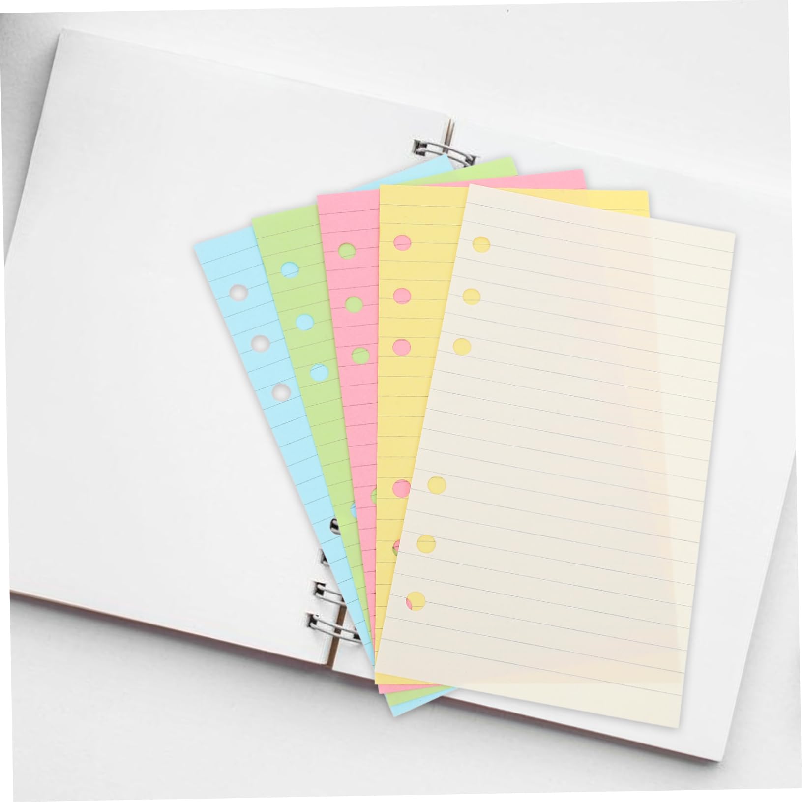 Homoyoyo Set da 2 Confezioni Carta per Planner a 6 Anelli Pagine Staccabili per Scuola e Casa