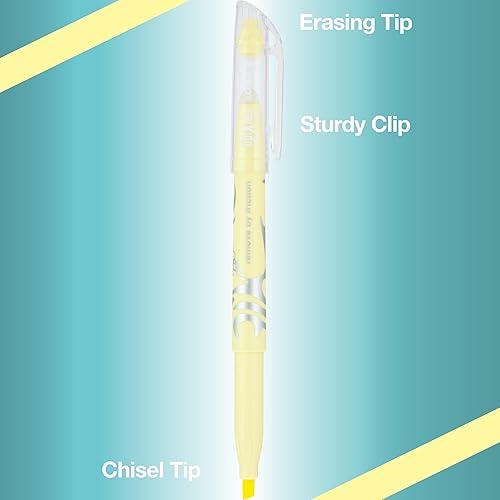 Miniatura 3 de Pilot FriXion Light Pastel Erasable Highlighters, Chisel Tip, Pack of 36, Assorted Aesthetic Highlighters - Ideal for School, Journaling, and Office