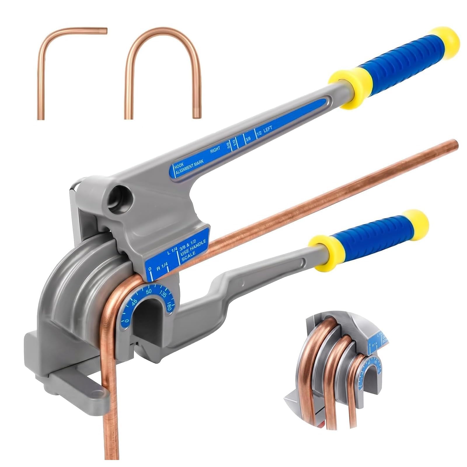 herramienta para doblar tubos con trinquete de 1/4", 3/8", 1/2"