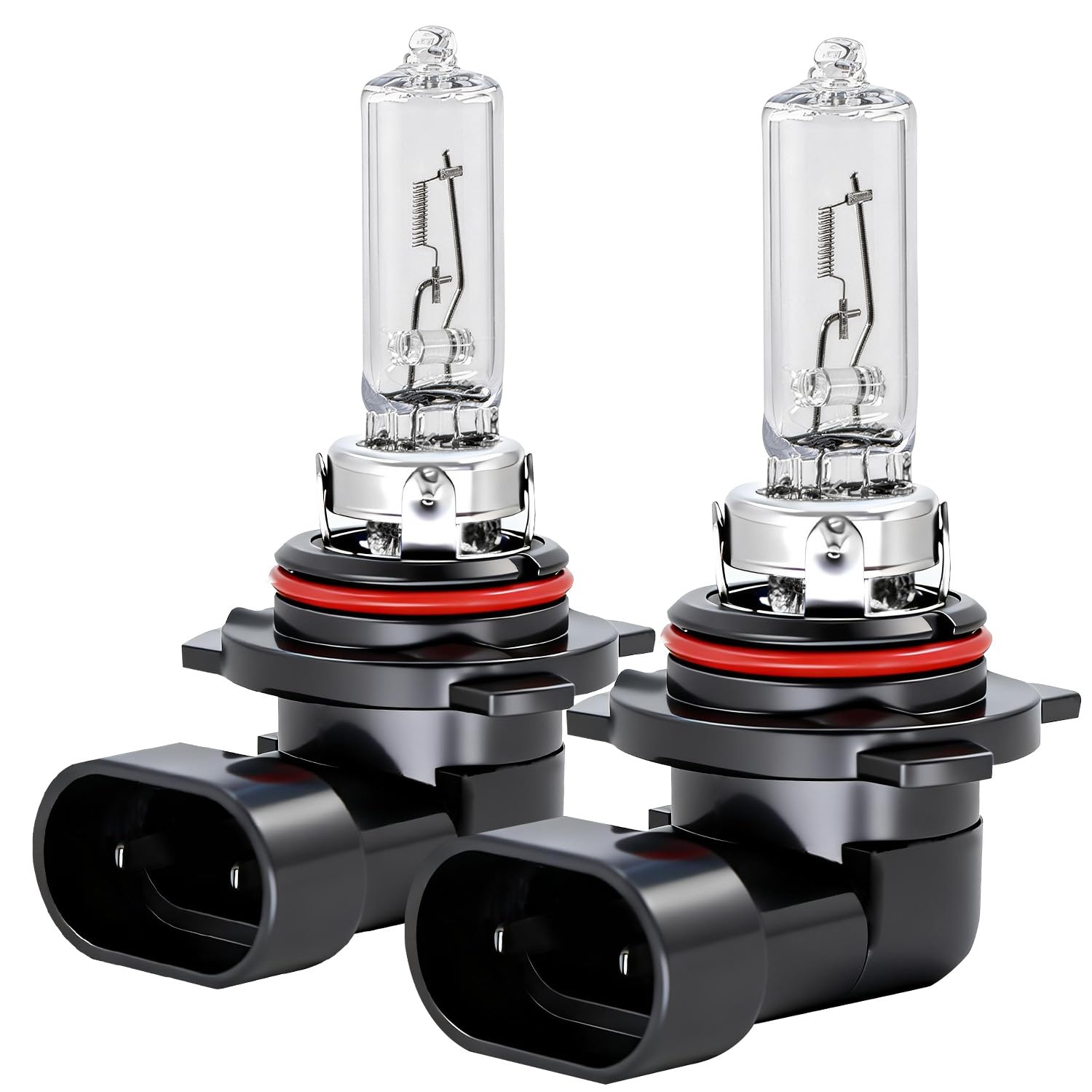 littlelucky 9005/HB3 Halogen Bulbs, 3800k Warm White Light, 300% Brighter, High Performance 12V/60W Halogen Light for High/Low Beam Replacement Bulb, 1200H Lifespan, Plug&Play 2 Pack — view 8